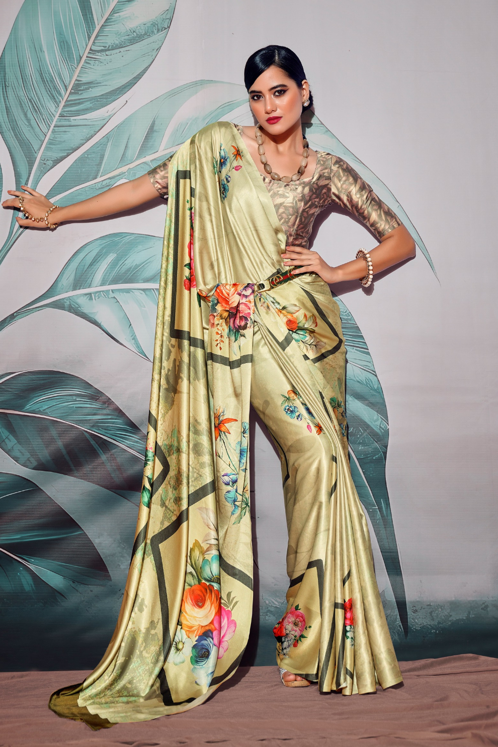 Soft Satin with Digital Print - LaVante Fashion
