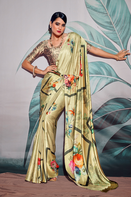 Soft Satin with Digital Print - LaVante Fashion