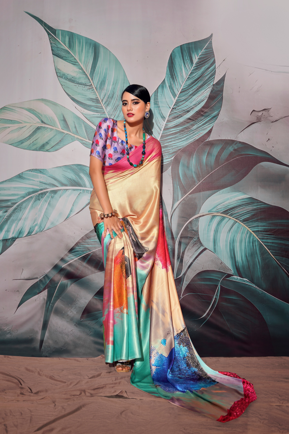 Soft Satin with Digital Print - LaVante Fashion