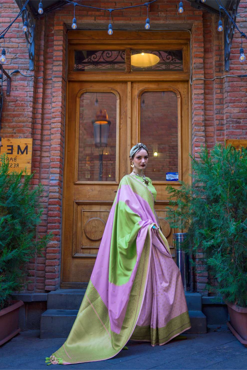 Banarasi Soft Silk Saree with Traditional Zari Weaving