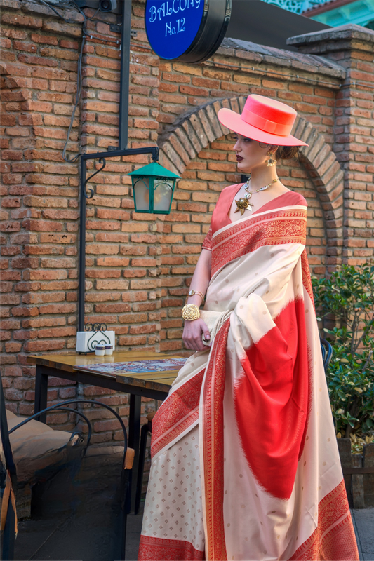 Banarasi Soft Silk Saree with Traditional Zari Weaving