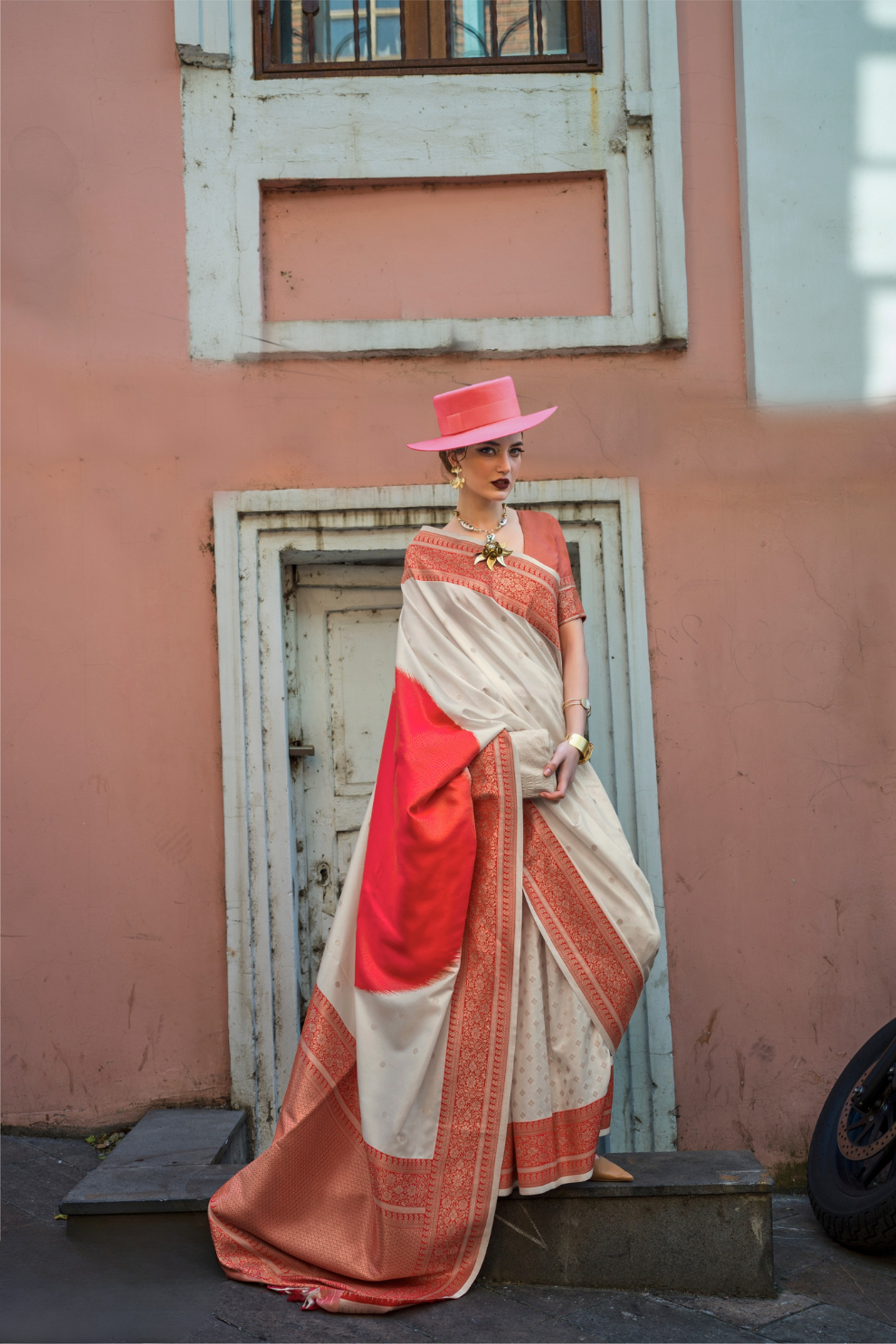 Banarasi Soft Silk Saree with Traditional Zari Weaving