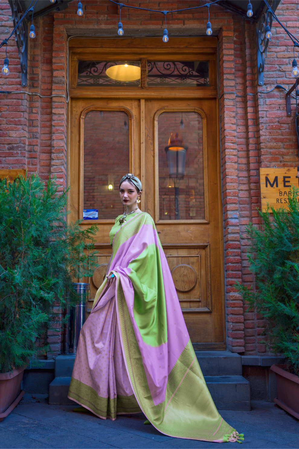 Banarasi Soft Silk Saree with Traditional Zari Weaving