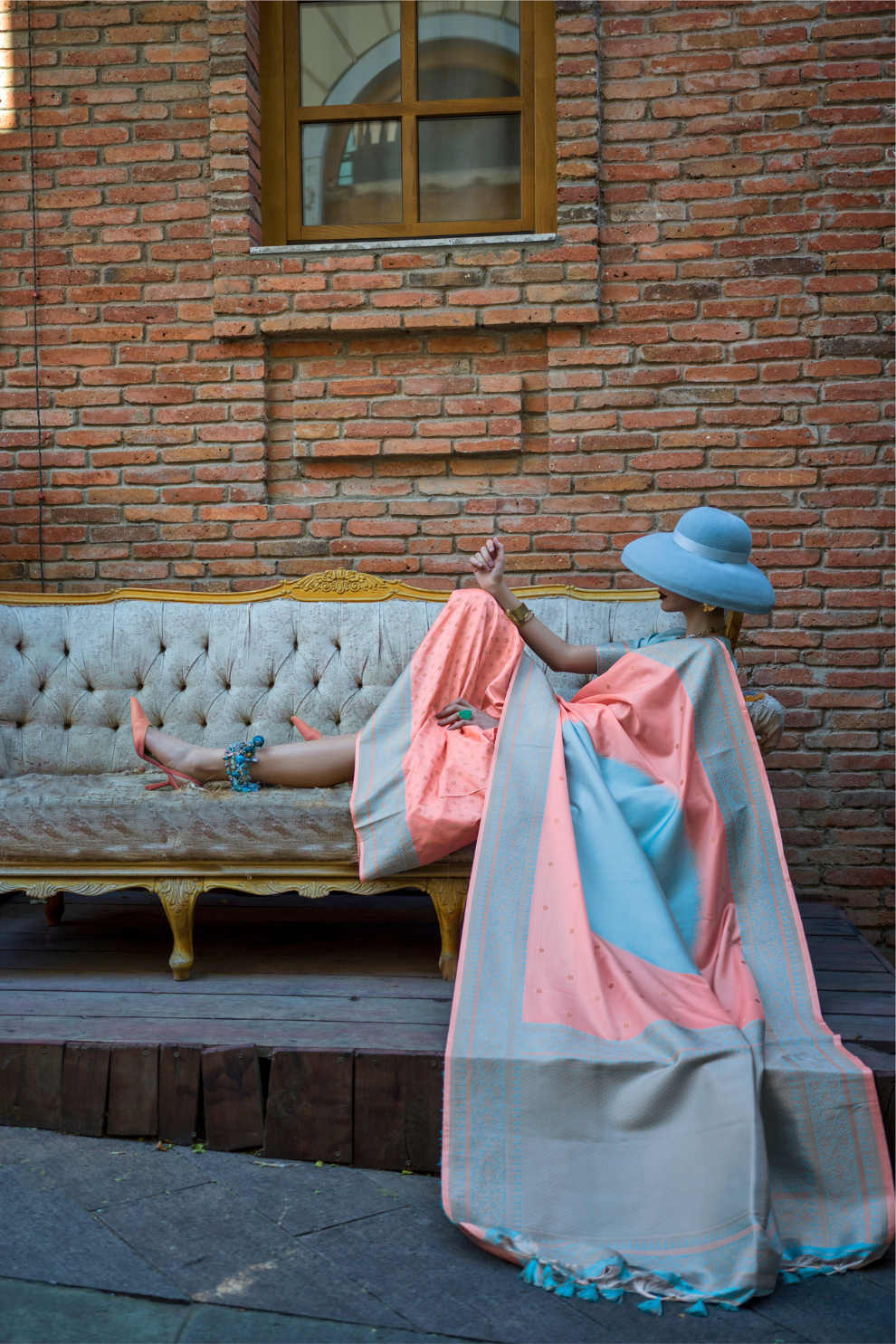 Banarasi Soft Silk Saree with Traditional Zari Weaving