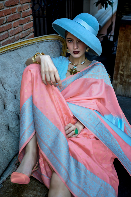 Banarasi Soft Silk Saree with Traditional Zari Weaving