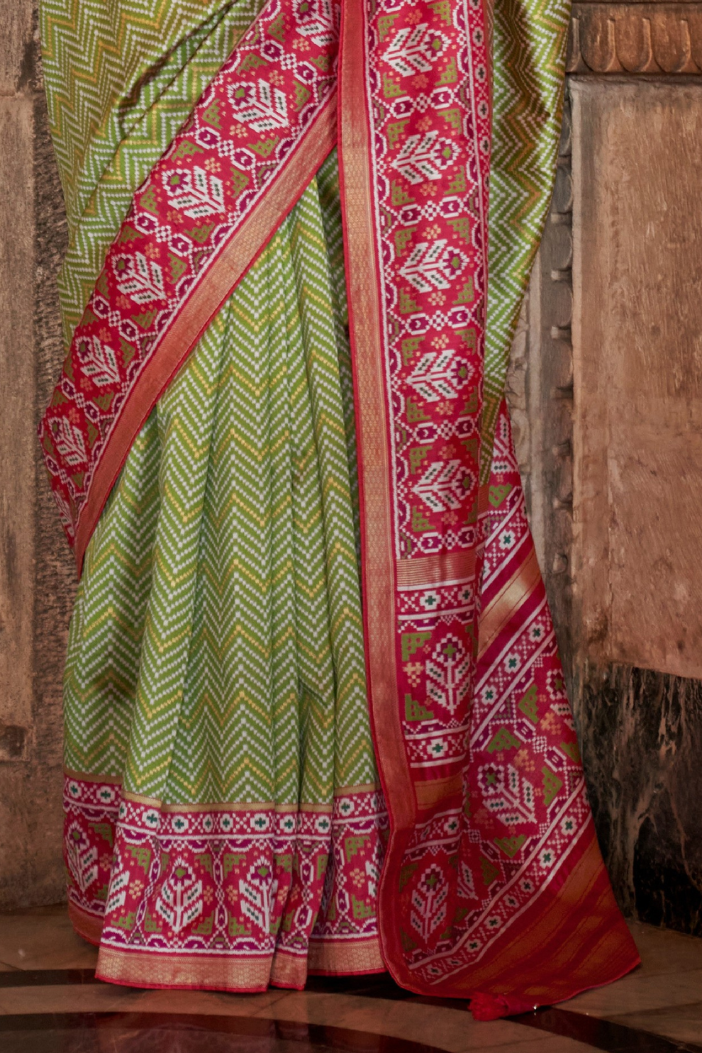 Vibrant Digital Printed Art Silk Saree with Contemporary Design