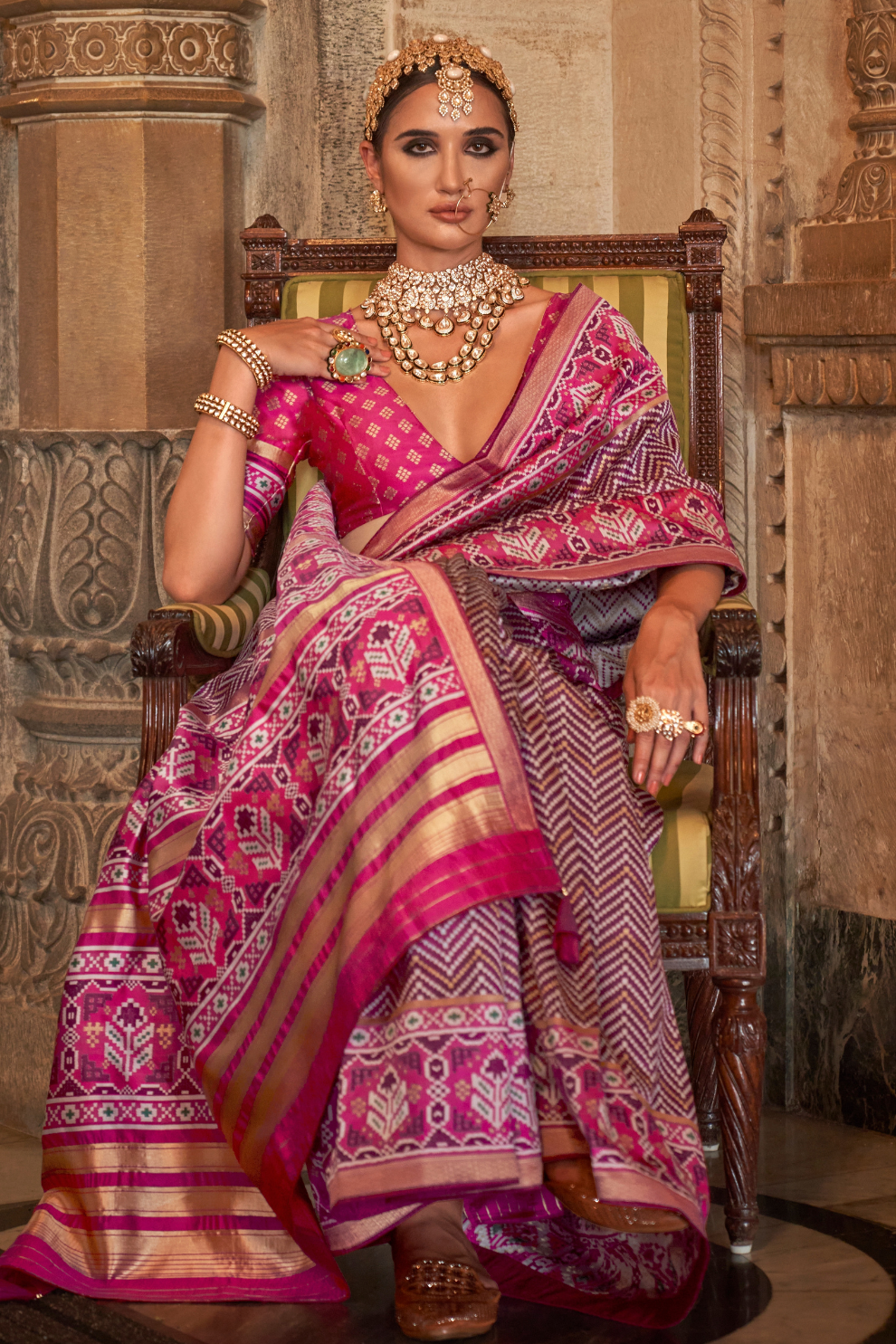 Vibrant Digital Printed Art Silk Saree with Contemporary Design