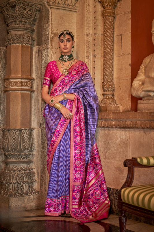 Vibrant Digital Printed Art Silk Saree with Contemporary Design