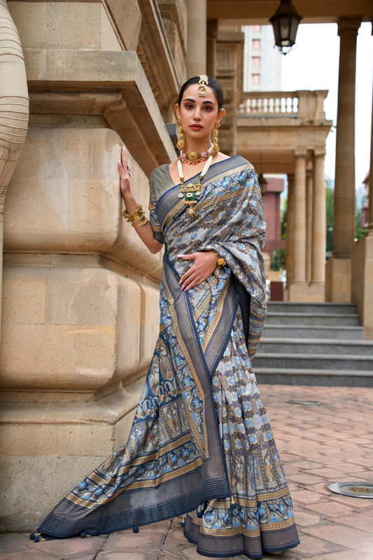 Graceful Saree in Superior Viscose Polyester Silk Fabric