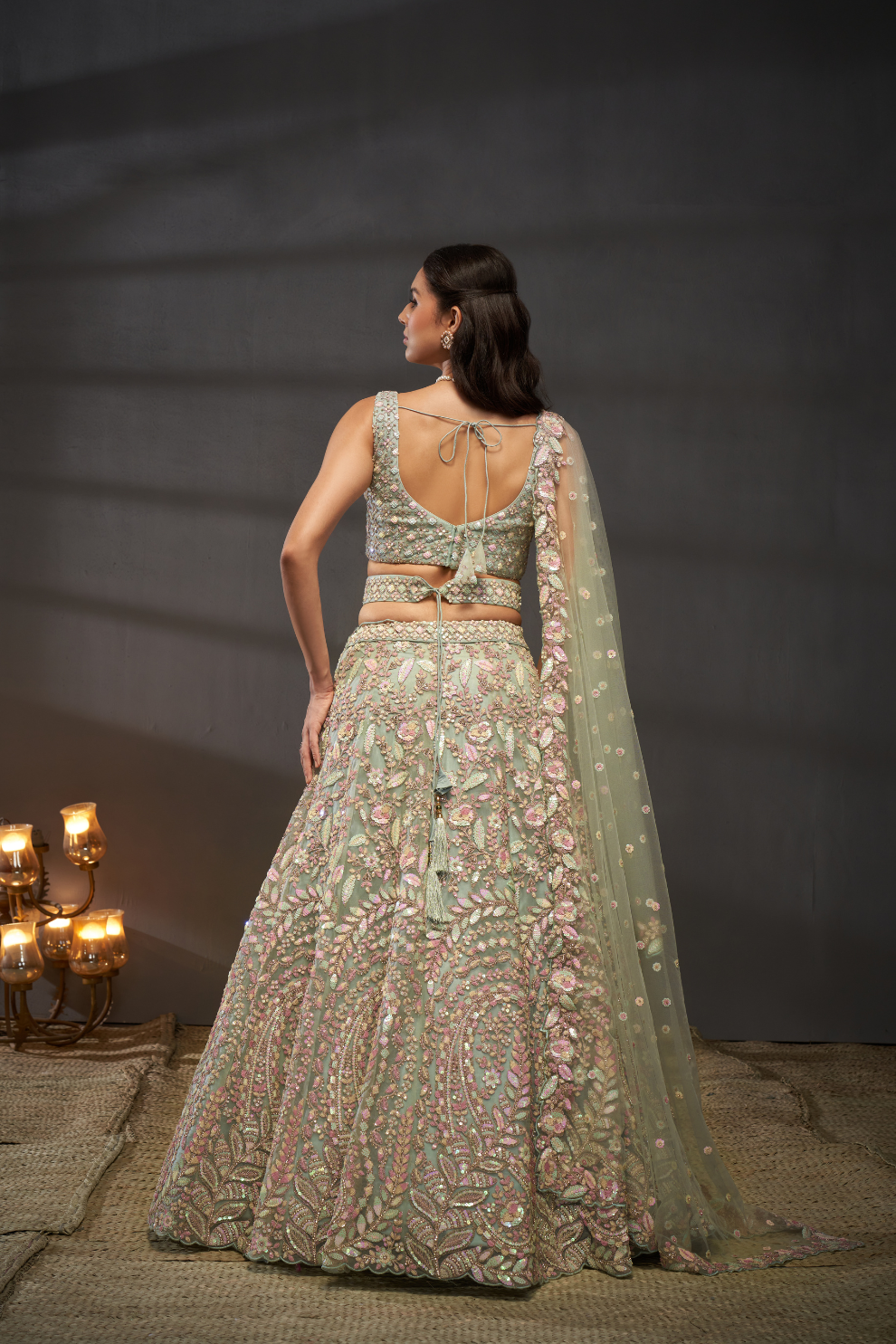 Designer Net Lehenga Choli with Elegant Embroidery