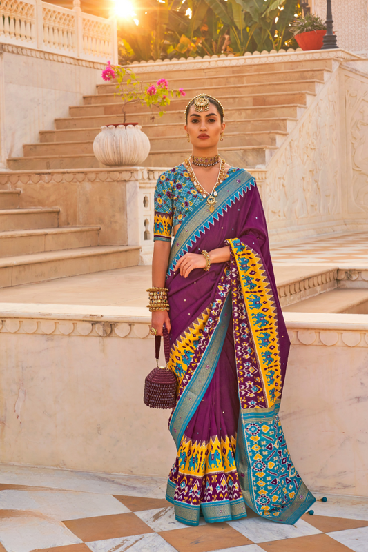Elegant Patola Silk Saree in Smooth Designer Style