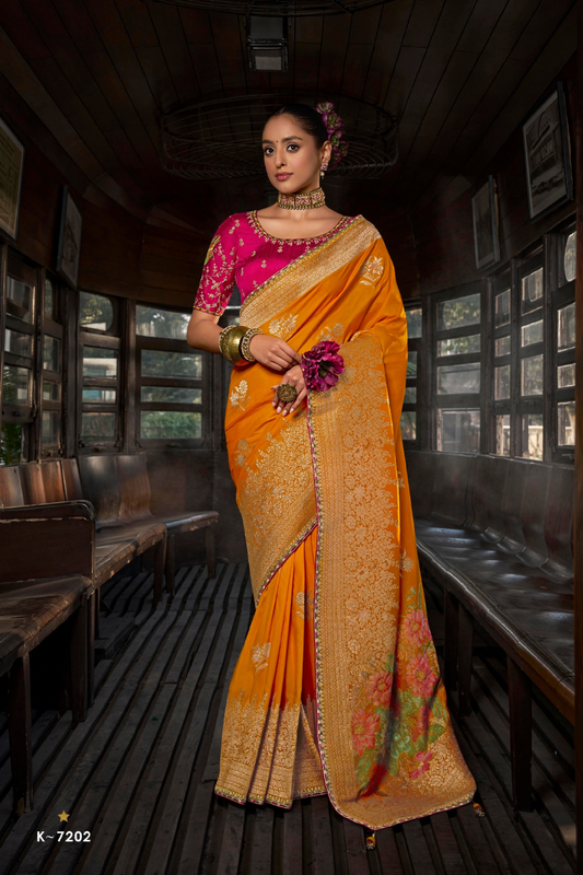 Soft Dola Viscose Silk Saree with 3D Weaved Pallu - LaVante Fashion