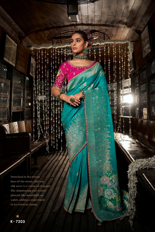 Soft Dola Viscose Silk Saree with 3D Weaved Pallu - LaVante Fashion