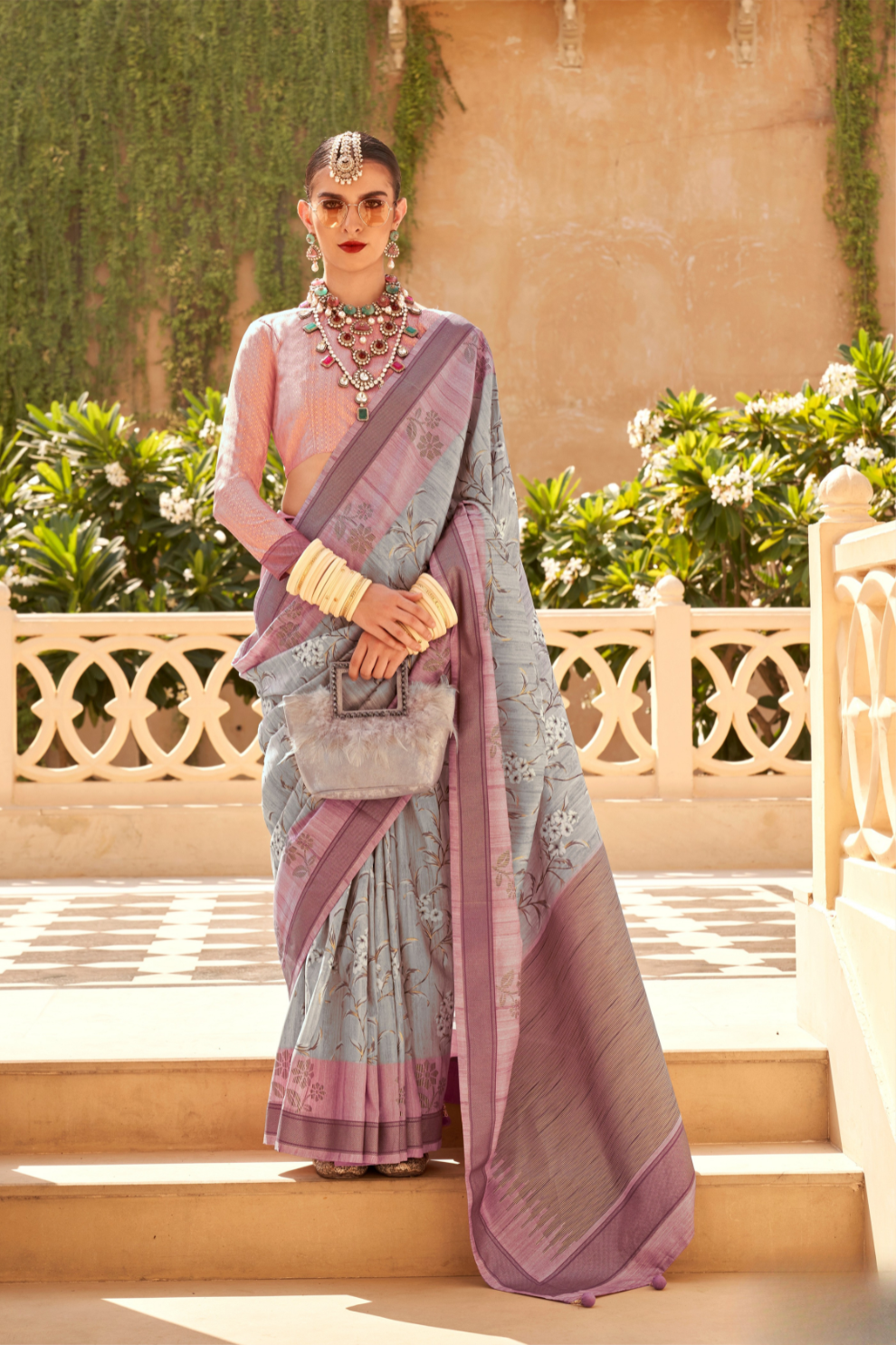 Rich Banarasi Handwoven  khadi Silk Saree with Traditional Weave