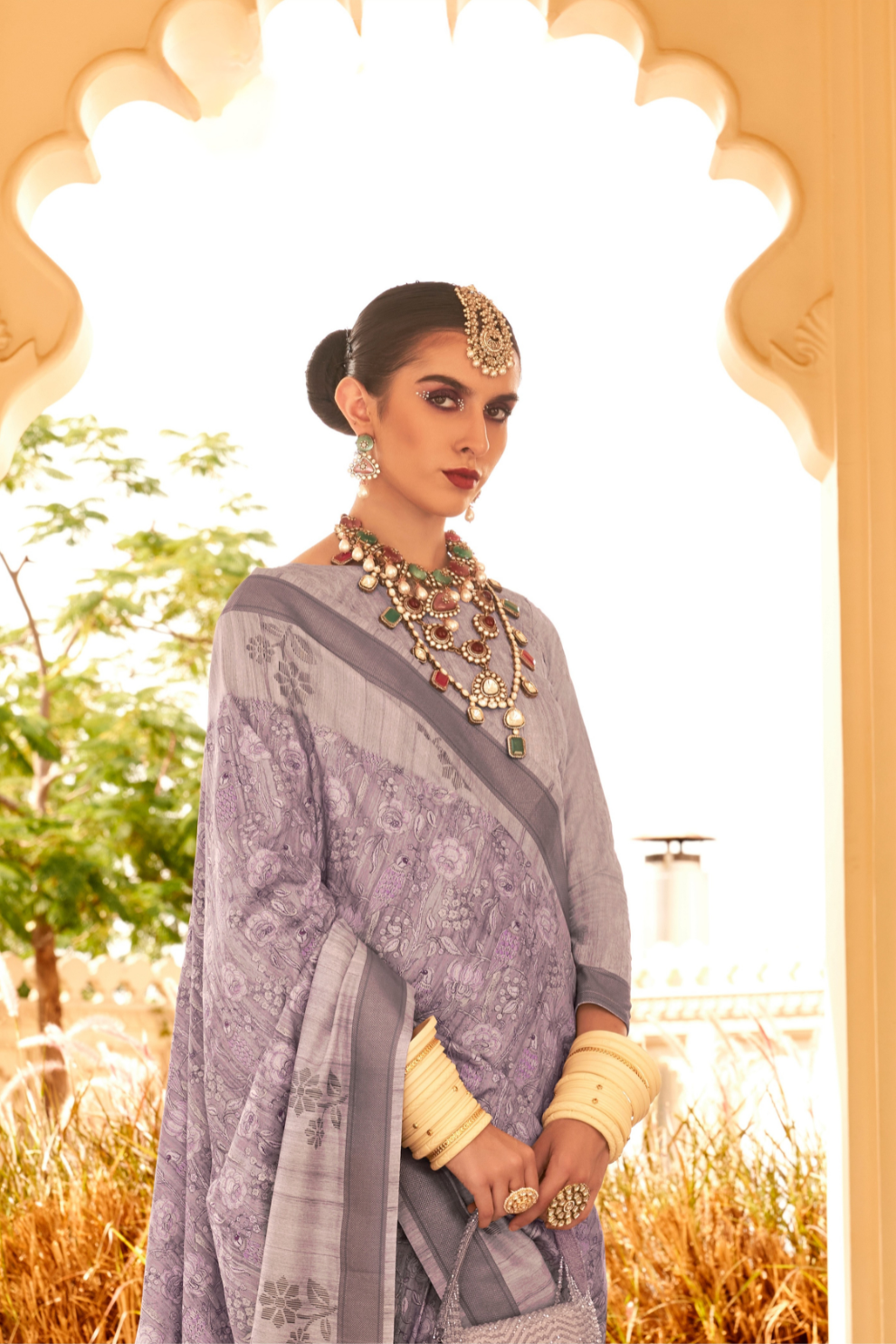 Rich Banarasi Handwoven  khadi Silk Saree with Traditional Weave