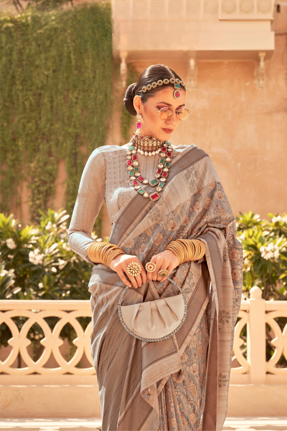 Rich Banarasi Handwoven  khadi Silk Saree with Traditional Weave