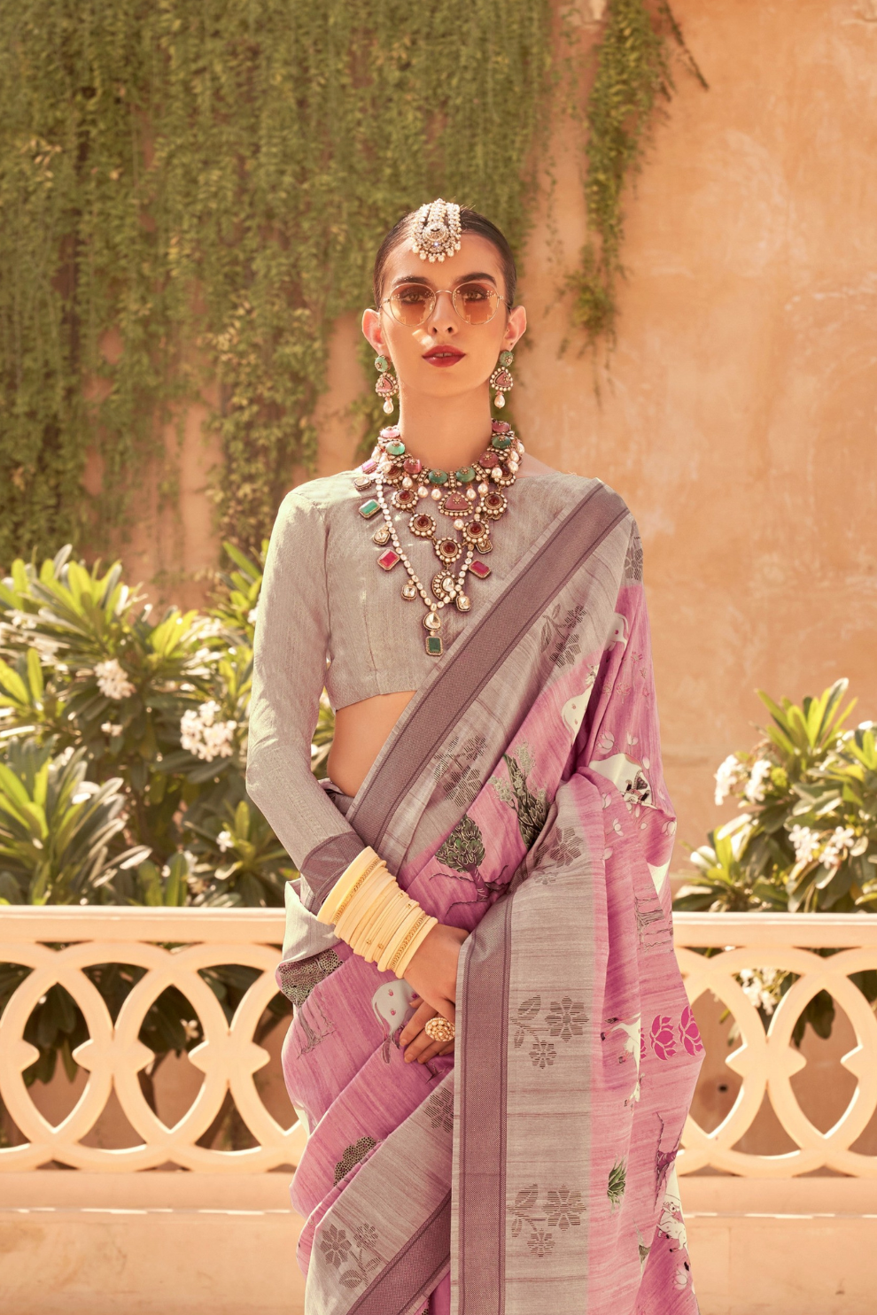 Rich Banarasi Handwoven  khadi Silk Saree with Traditional Weave