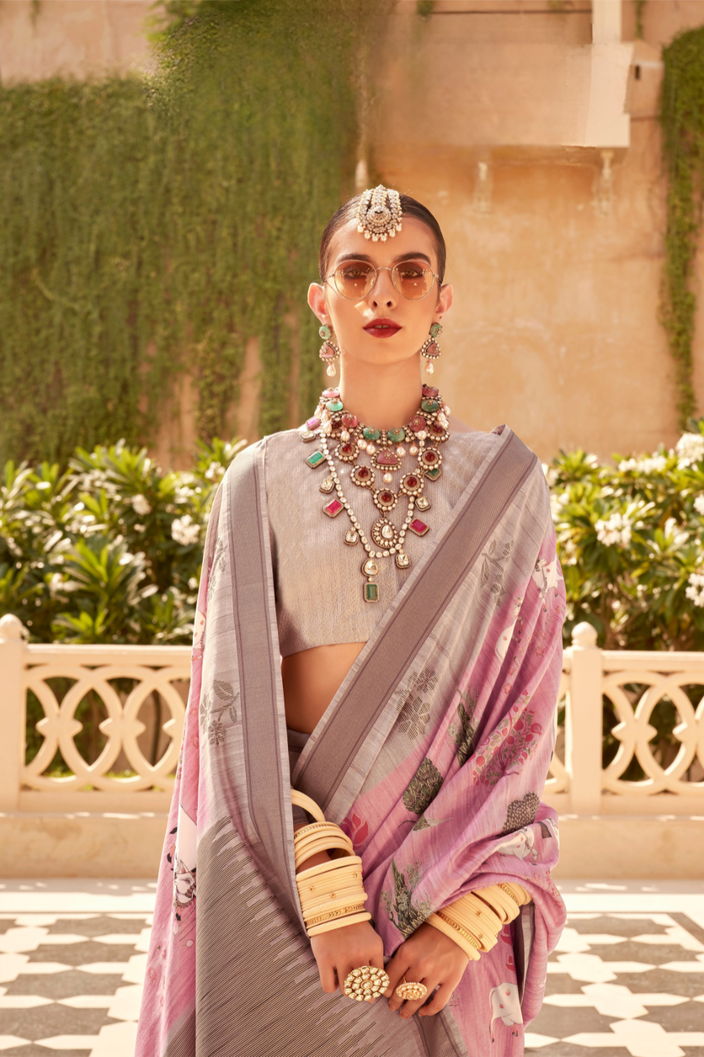 Rich Banarasi Handwoven  khadi Silk Saree with Traditional Weave