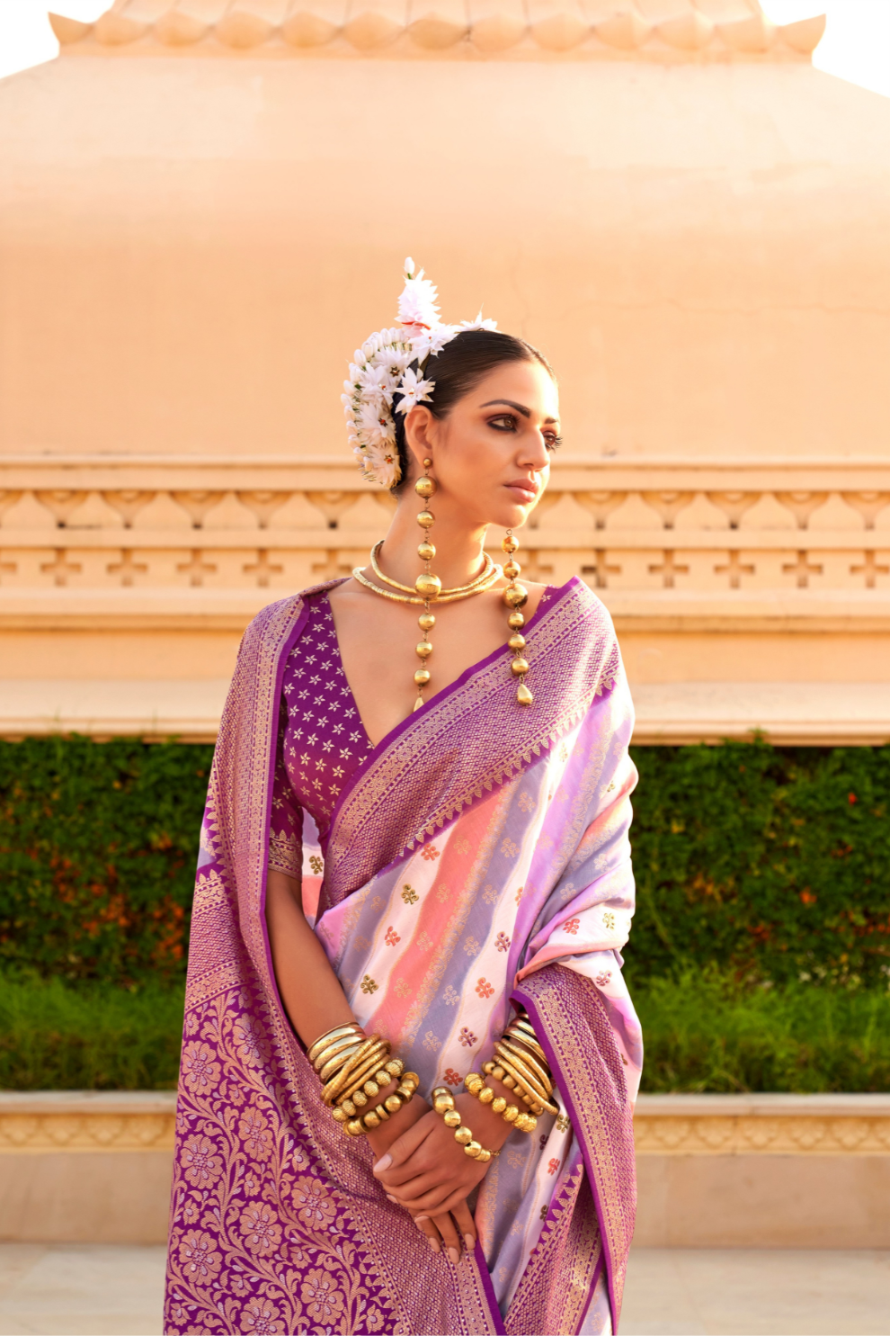 Foil Printed Poly Viscose Silk Saree with Elegant Aqua Finish