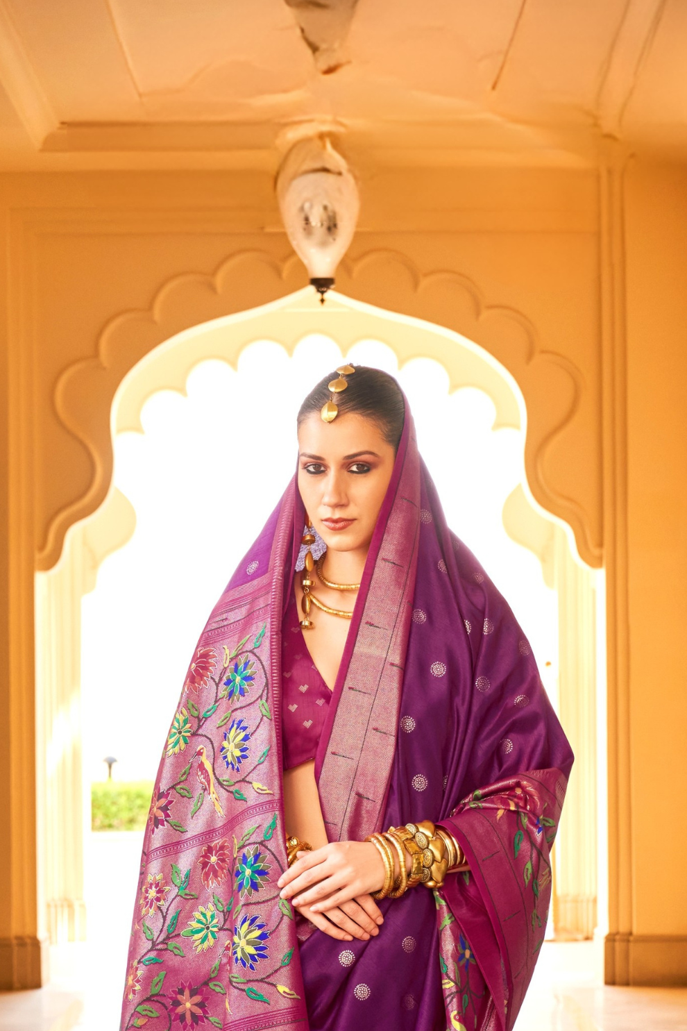 Designer Paithani Style Saree in Super Soft Poly Viscose Silk