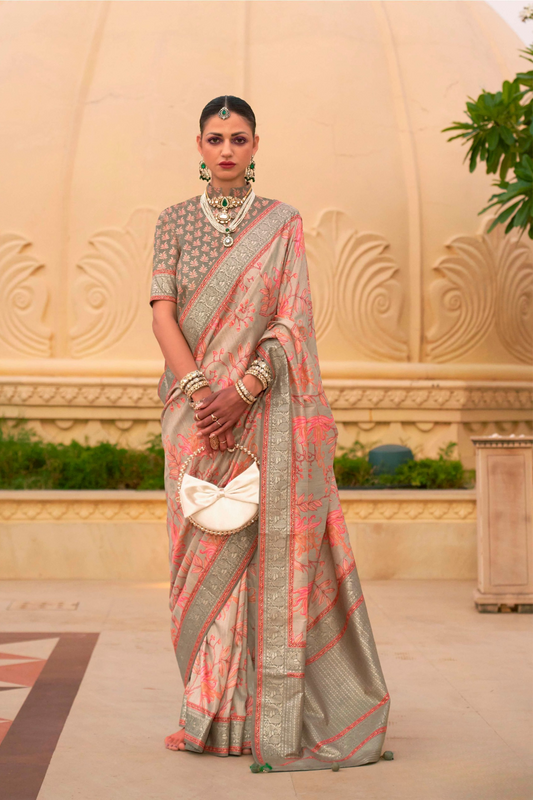 Elegant Digital Printed Art Silk Saree for Festive Occasions