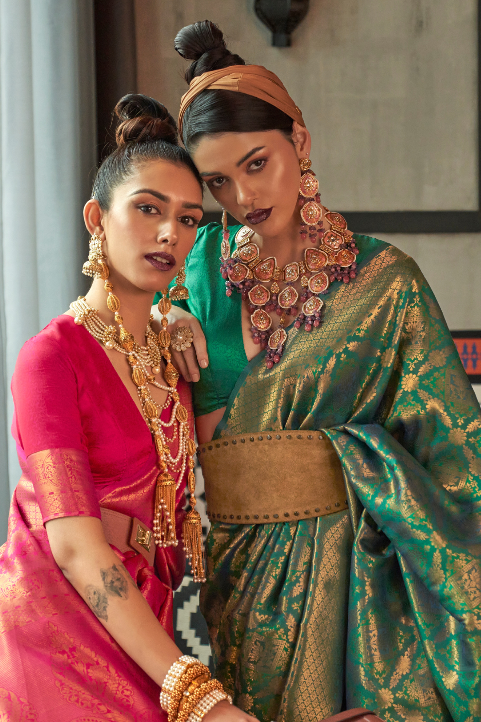 Traditional Kanjivaram Silk Saree with Rich Zari Weaving