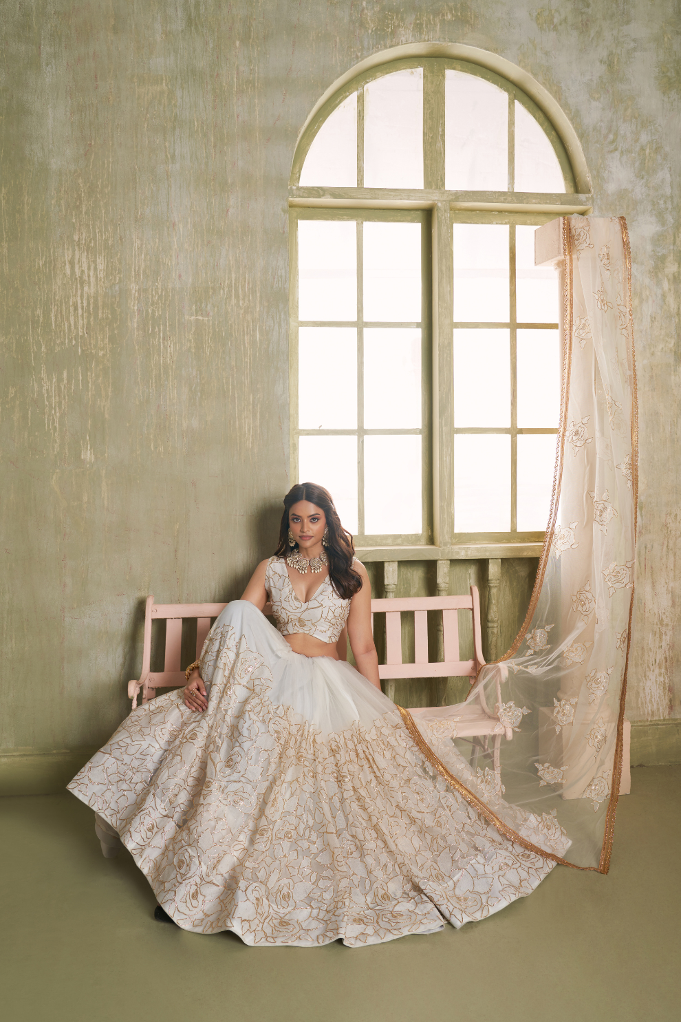 Stylish Wine Embroidered Net Lehenga Choli for Special Occasions