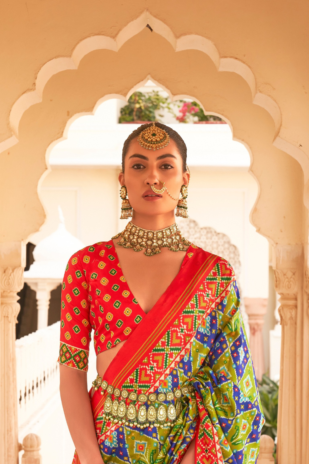 Classic Tussar Silk Saree with Ethnic Print Detailing