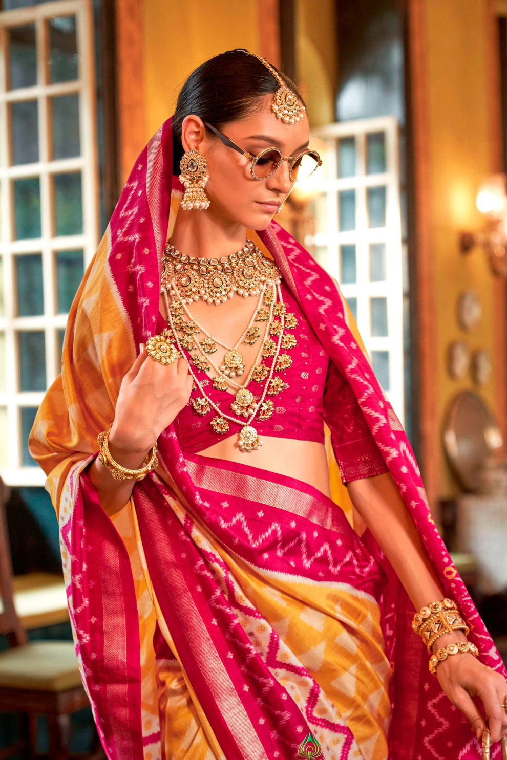 Pure Viscose Silk Saree with Silk Blend Designer Print