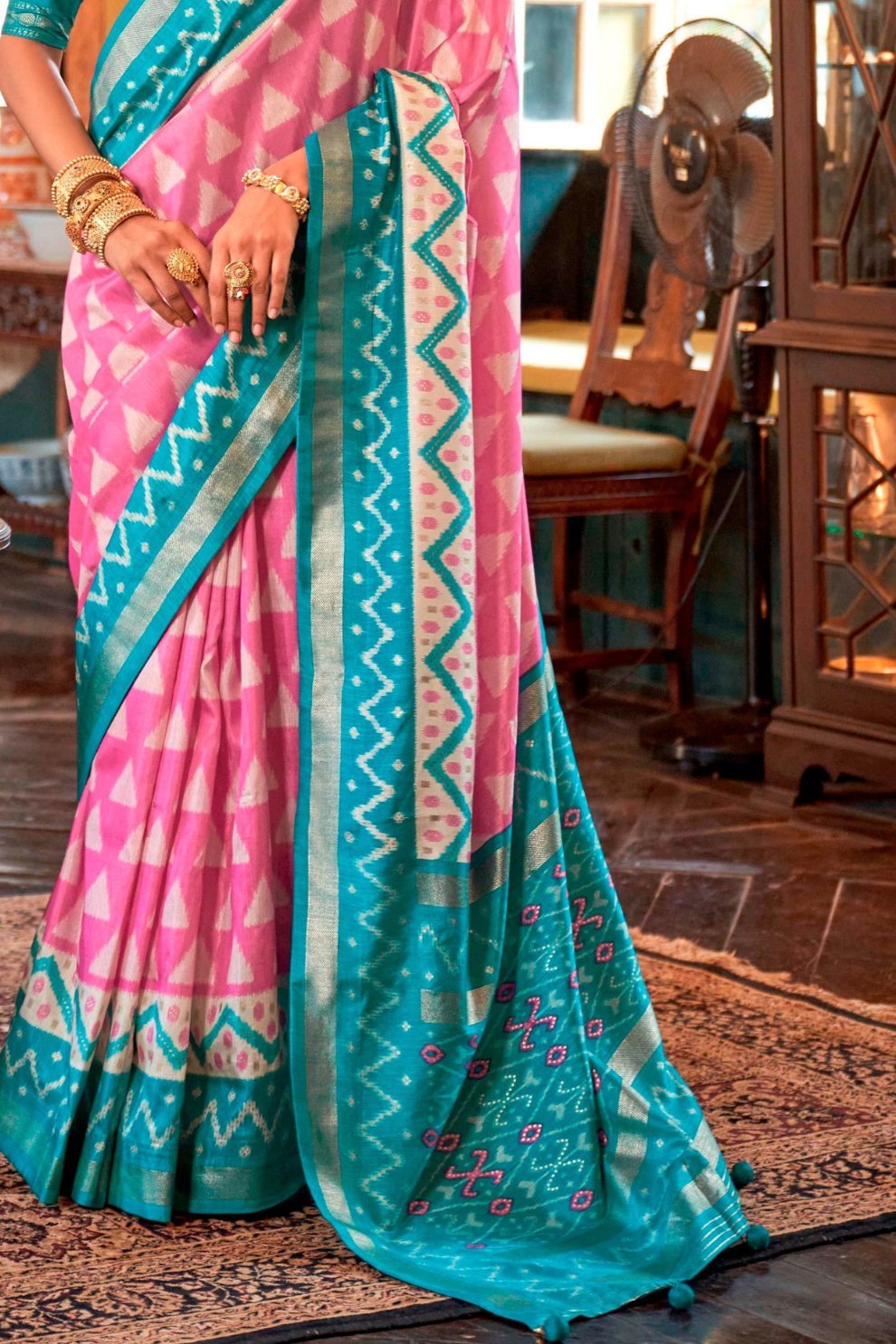 Pure Viscose Silk Saree with Silk Blend Designer Print