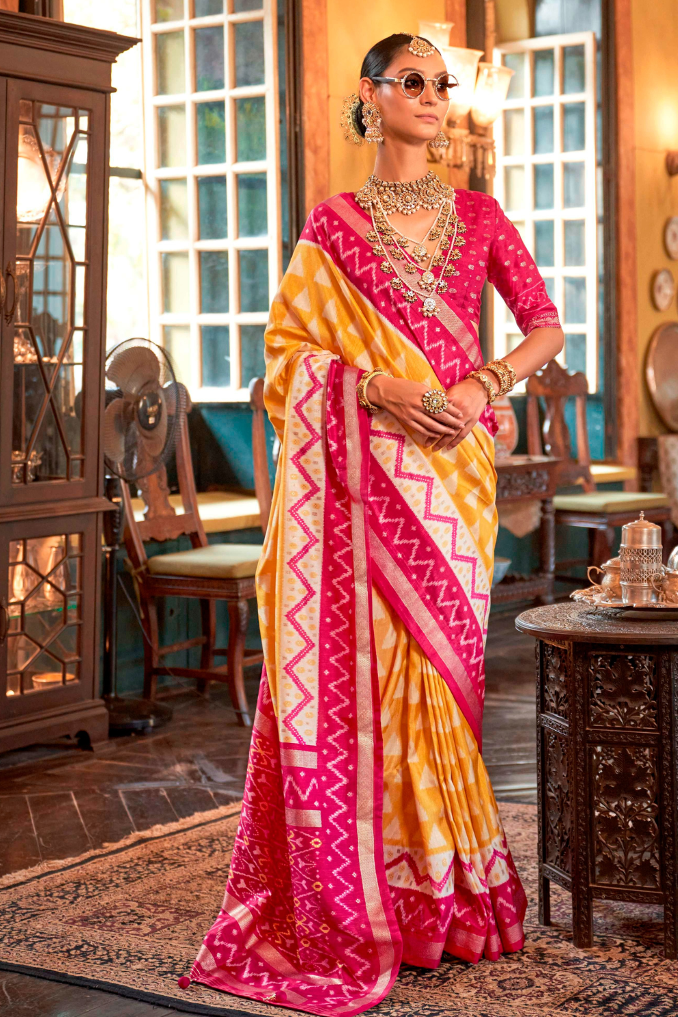Pure Viscose Silk Saree with Silk Blend Designer Print
