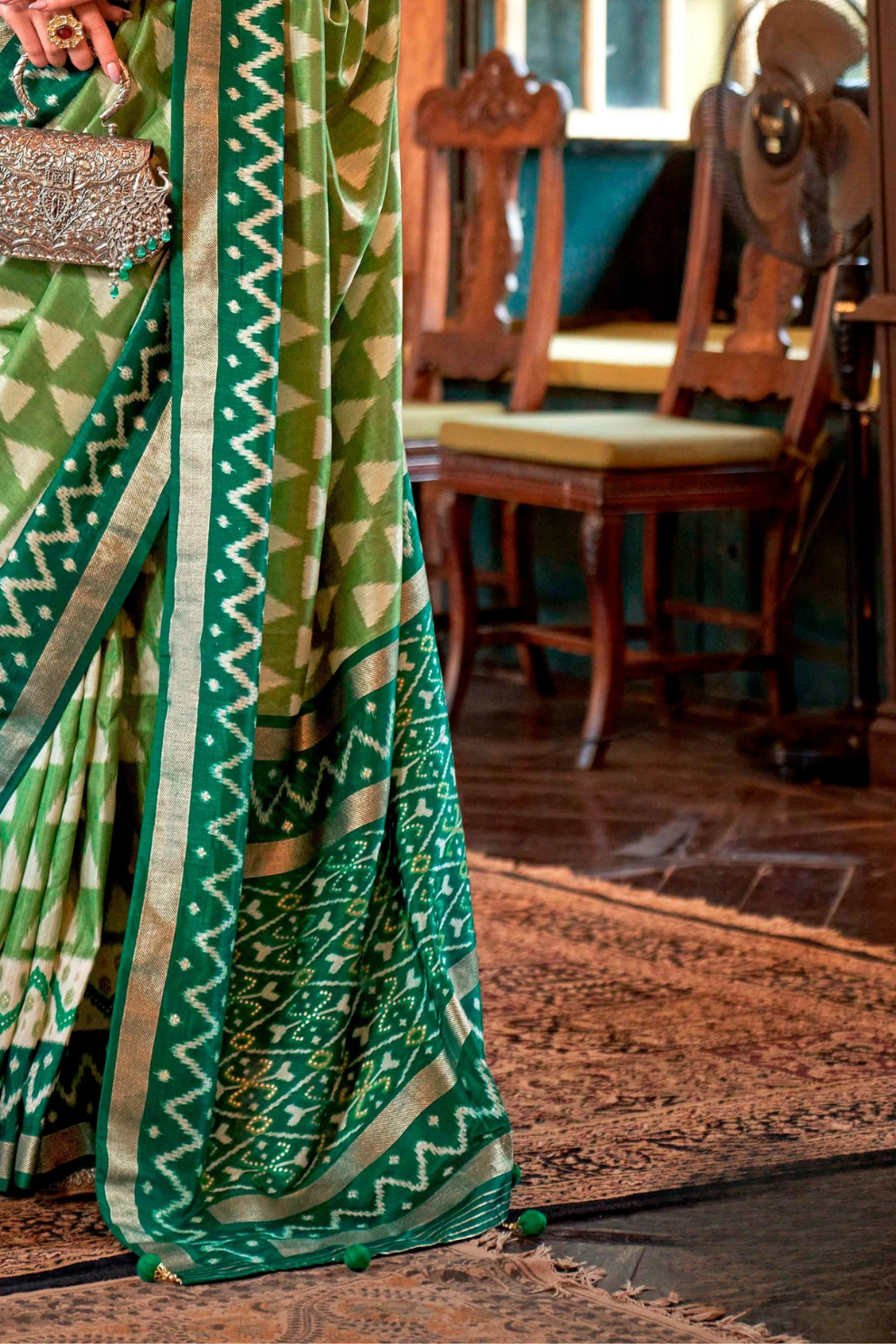 Pure Viscose Silk Saree with Silk Blend Designer Print