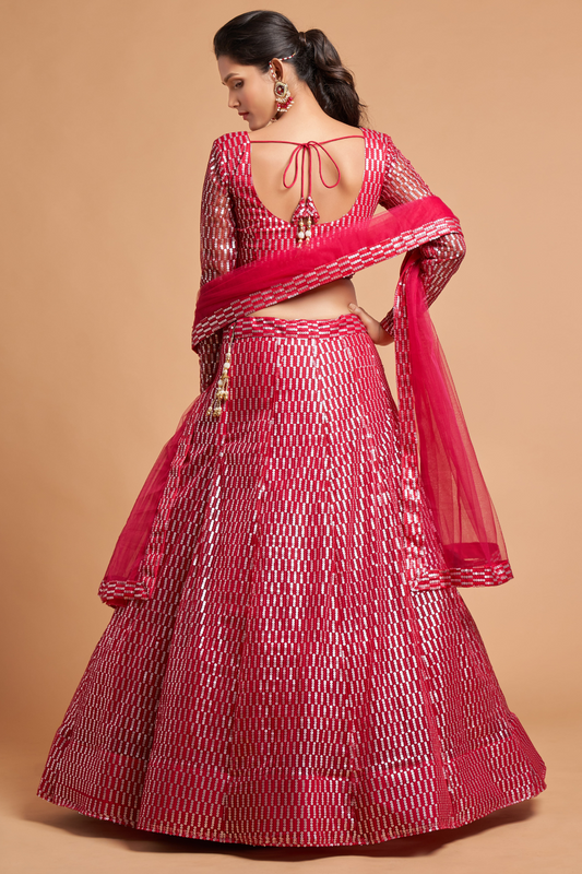 Radiant Zari and Multi-Sequins Embroidered Ethnic Ensemble