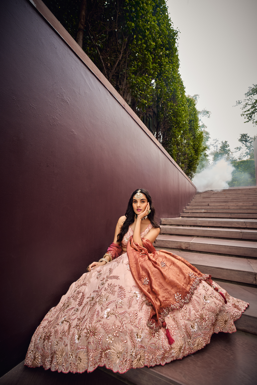 Viscose Fabric Sequins Work Semi-Stitched Lehenga Choli Dupatta