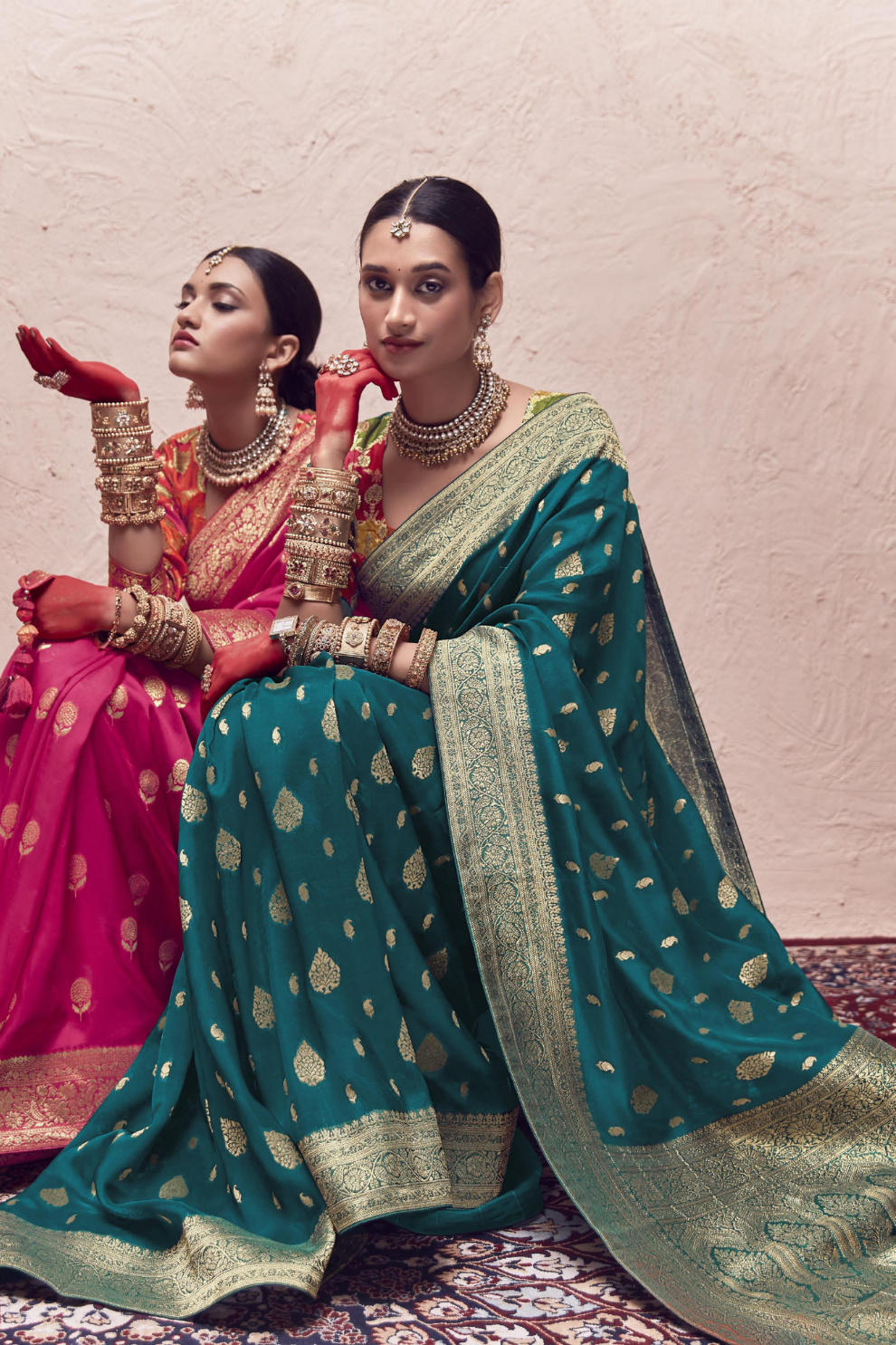 Pure Zari Elegance A Saree Woven with Timeless Beauty