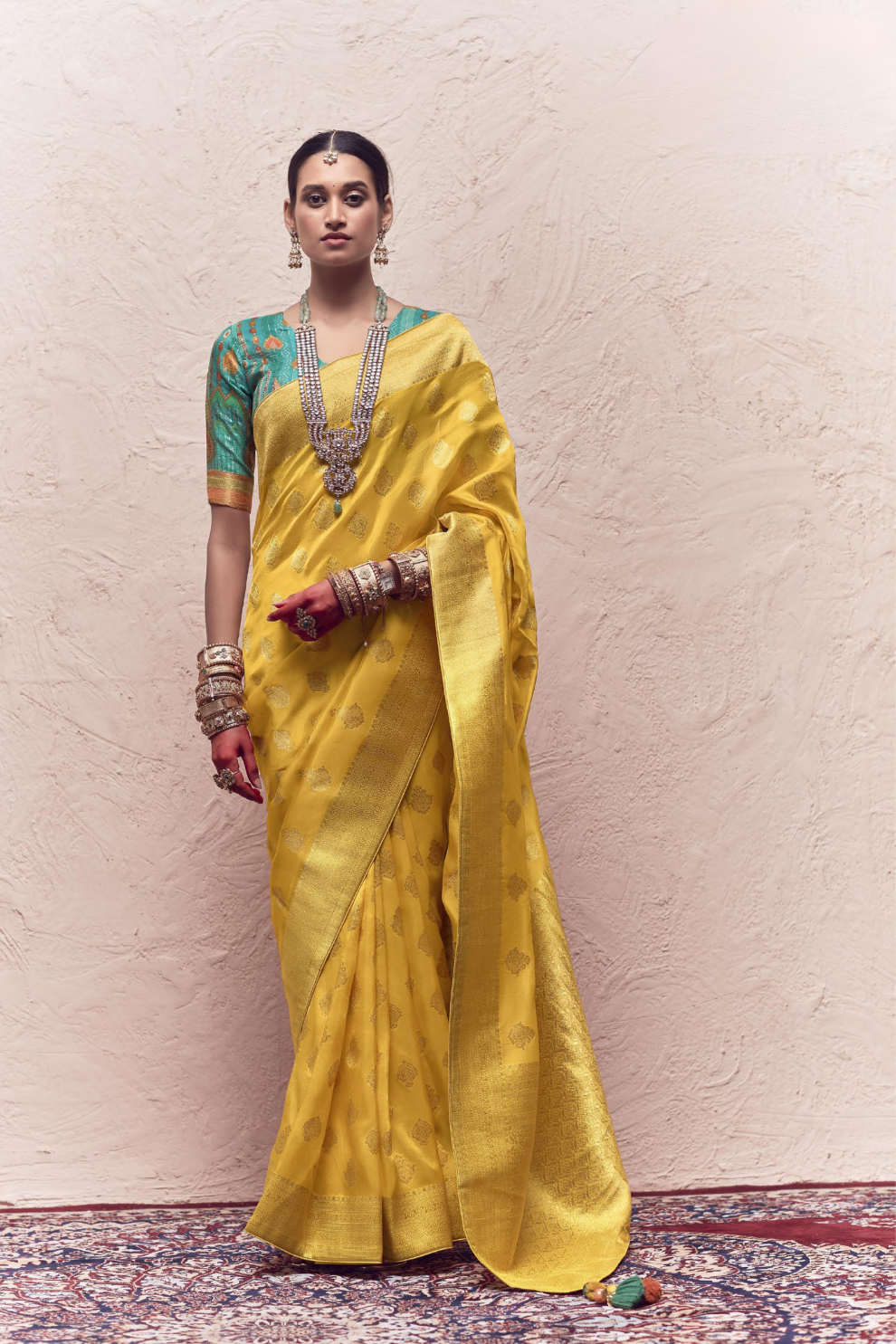 Pure Zari Elegance A Saree Woven with Timeless Beauty