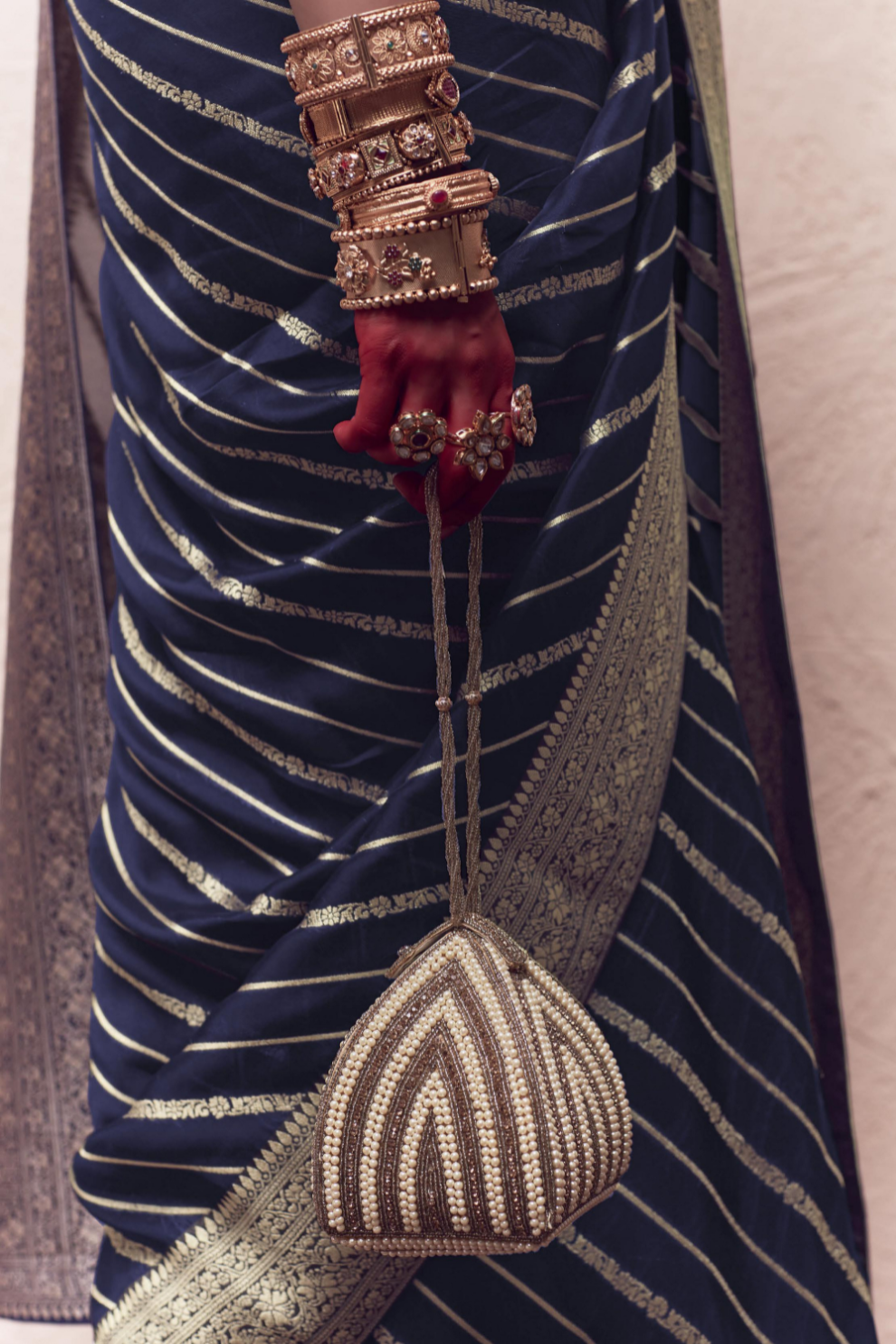 Pure Zari Elegance A Saree Woven with Timeless Beauty