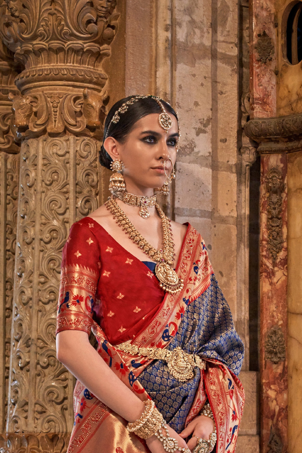 Traditional Patola Silk Saree with Intricate Weaving