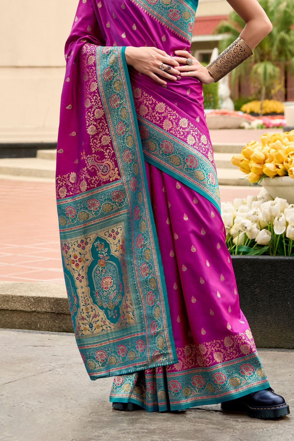 Pure Soft Banarasi Silk Saree Timeless Grace with Royal Zari Weave - LaVante Fashion