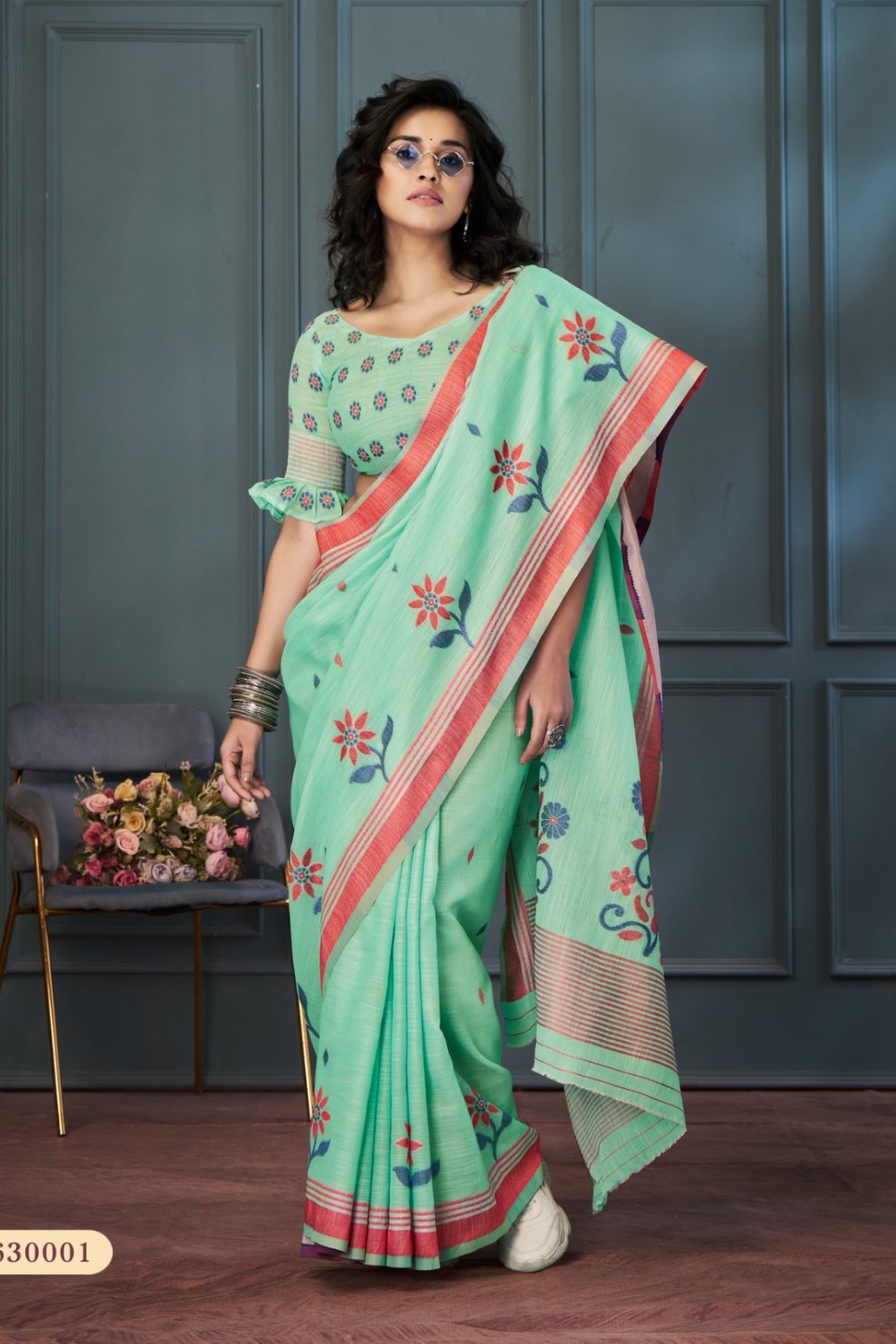 Handloom Linen with Beautiful Weaving - LaVante Fashion