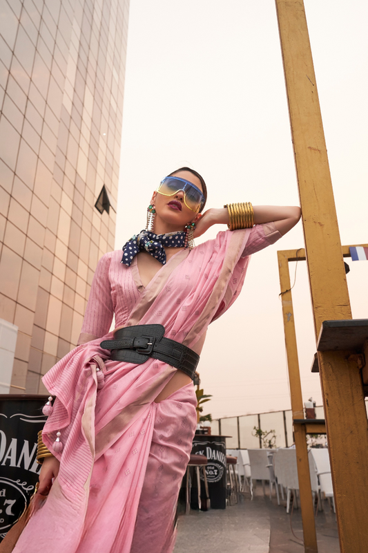 Zari Base Handloom Silk Saree with Elegant Traditional Weaving