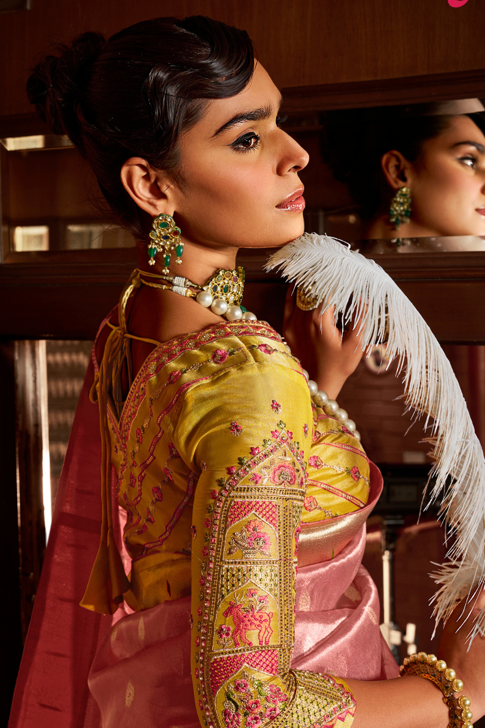 Pure Tissue Paithani Saree with Heavy Contrast - LaVante Fashion