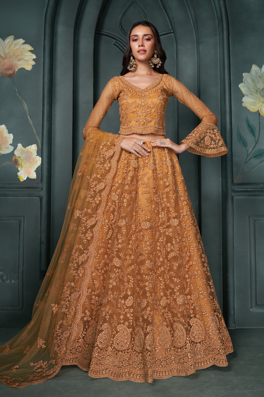Lavante_Fashion_Embroidered_Net_Lehenga_2 - LaVante Fashion