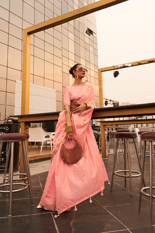 Zari Base Handloom Silk Saree with Elegant Traditional Weaving