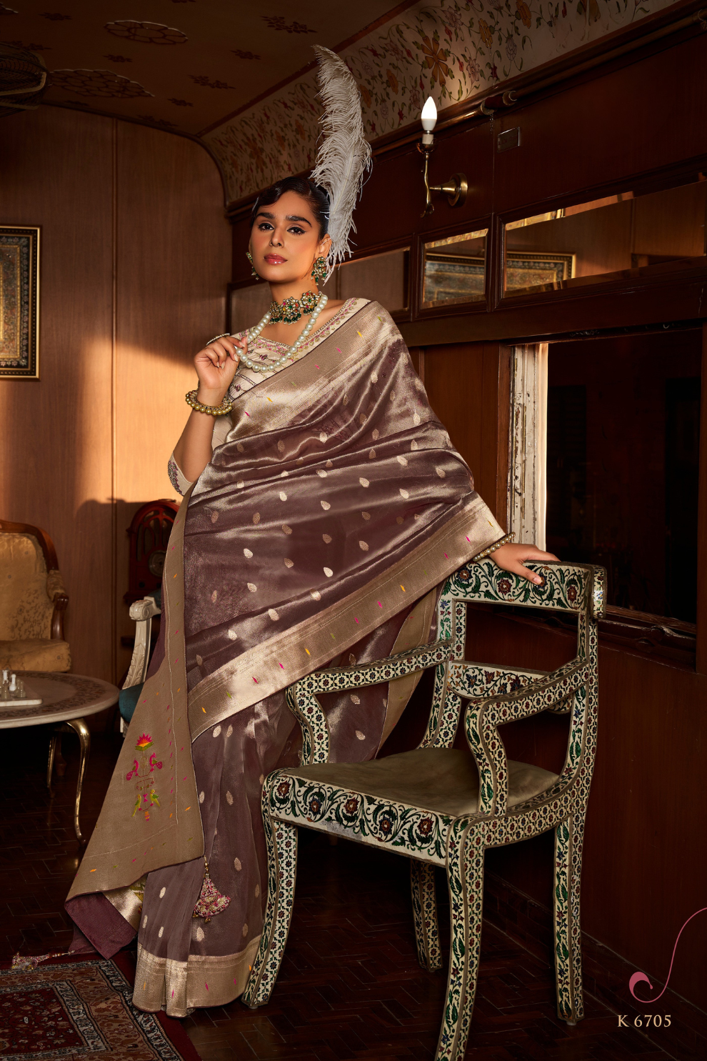 Pure Tissue Paithani Saree with Heavy Contrast - LaVante Fashion