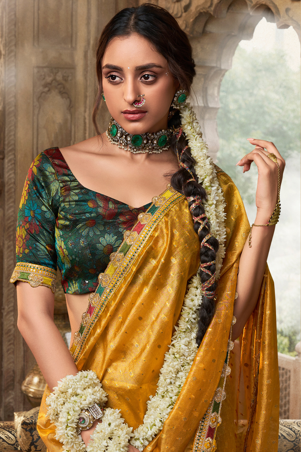 Pure Tissue Saree with Beaufort Multicolored Lace - LaVante Fashion