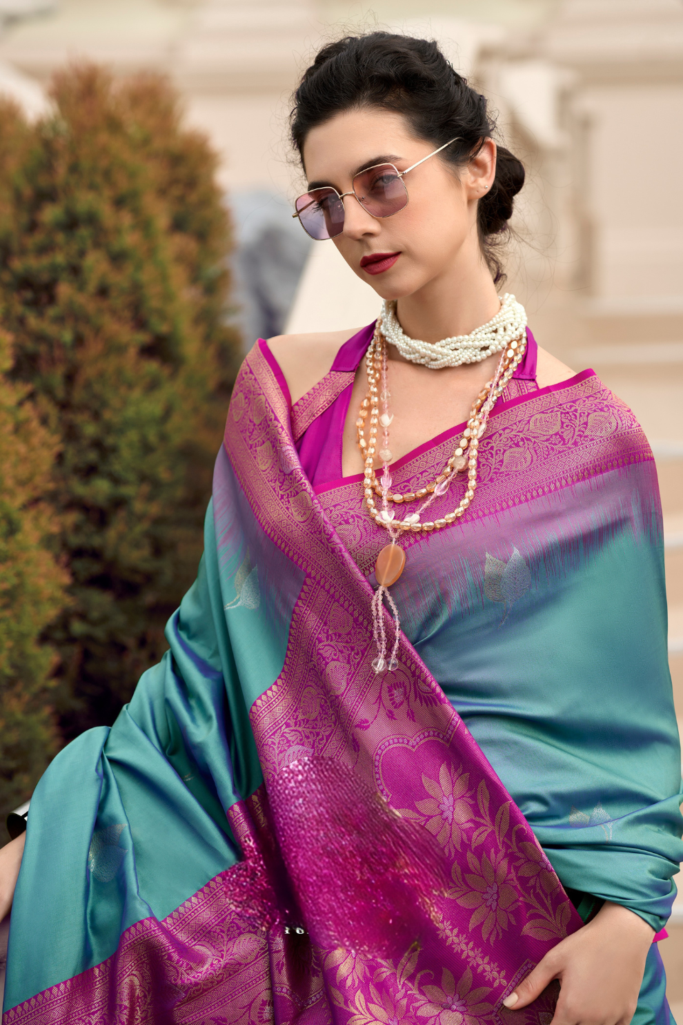 Pure Touch Soft Silk with Zari Weaving - LaVante Fashion