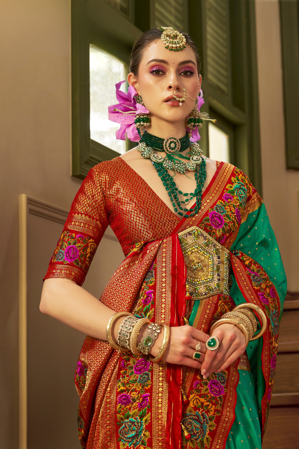 Traditional Banarasi Silk Saree for Bridal Occasions