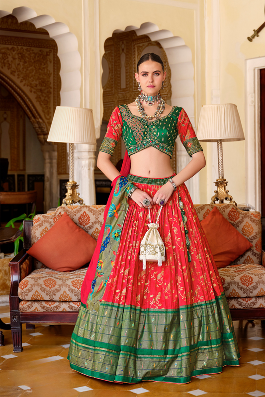 Lavante_fashion_Ethnic_Printed_Premium_Silk_Lehenga_28 - LaVante Fashion