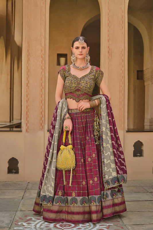 Lavante_fashion_Ethnic_Printed_Premium_Silk_Lehenga_30 - LaVante Fashion